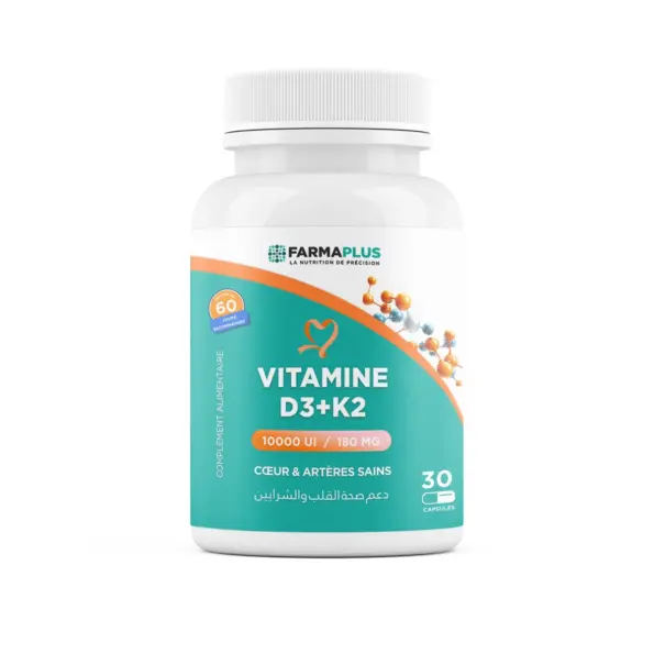Vitamine D3+K2 - Cœur & Artères - FARMAPLUS