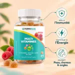Multivitamines Gummies – 11 Vitamines + Biotine & Acide Folique – 25 Gommes – Image 4