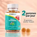 Multivitamines Gummies – 11 Vitamines + Biotine & Acide Folique – 25 Gommes – Image 7