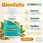Ashwagandha Balance - Sommeil & Équilibre 60 caps - FARMAPLUS – Image 2