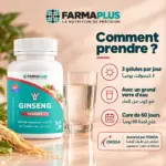 Ginseng Power+ - Énergie & Vitalité 30 caps - FARMAPLUS – Image 6
