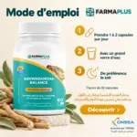 Ashwagandha Balance - Sommeil & Équilibre 60 caps - FARMAPLUS – Image 6
