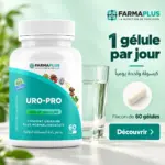 Uro-Pro - Prostate & Voies urinaires 60 caps - FARMAPLUS – Image 6